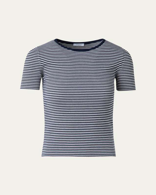 Sailor Stripe Ribbed Wool T-Shirt